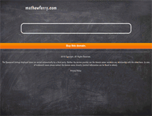 Tablet Screenshot of mathewferry.com